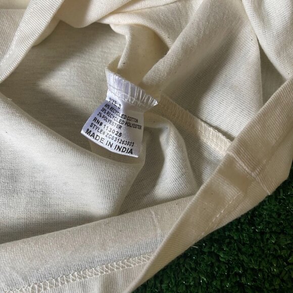 Recycled Threads Malibu California 1991 Surf Club Beige SS T-Shirt Size S NEW - Picture 8 of 15